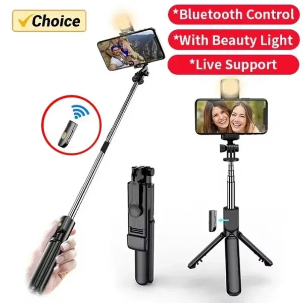 VIKEFON Selfie Stick Tripod with Bluetooth Remote for Photography